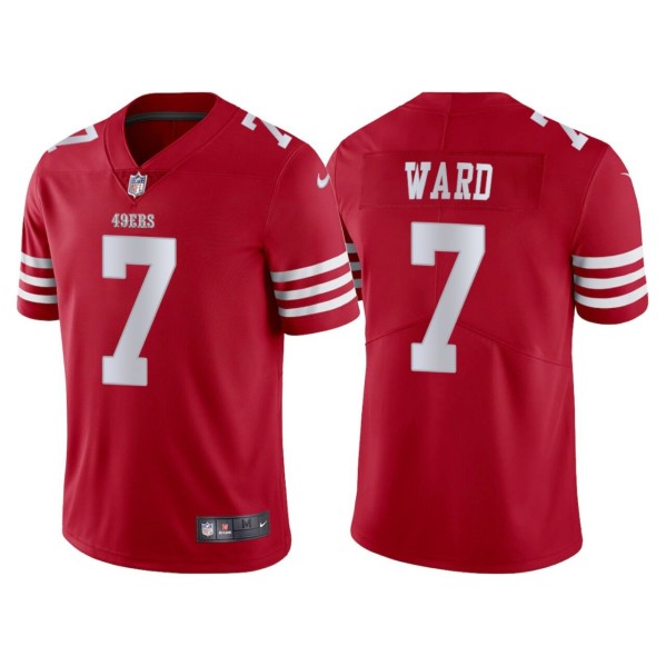 Men's San Francisco 49ers #7 Charvarius Ward Red Vapor Untouchable Limited Stitched Football Jersey